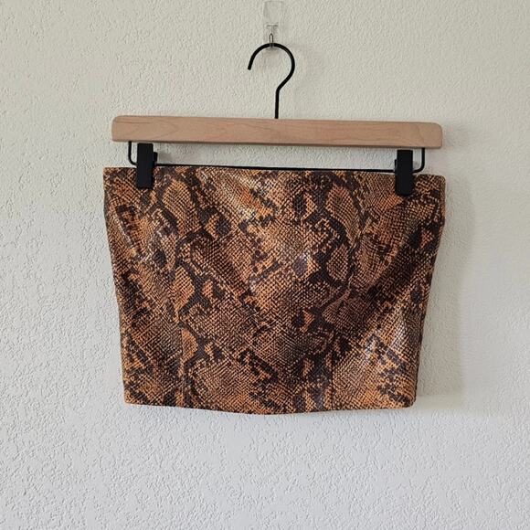 h:ours brown python tube top - Picture 4 of 8